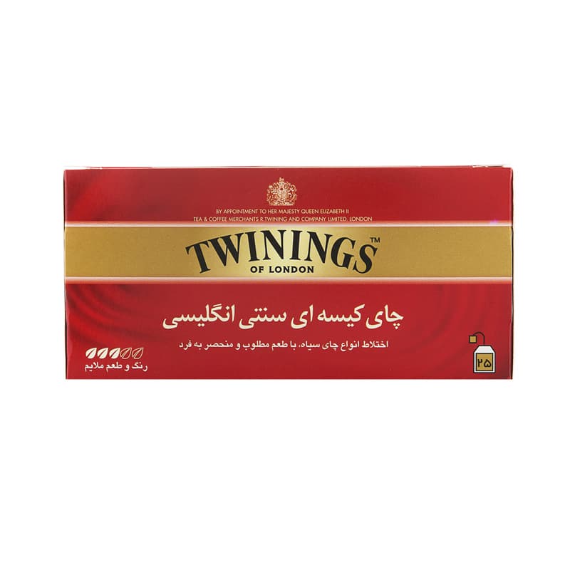 چای تی بگ سنتی انگلیسی بسته 25 عددی توینینگز