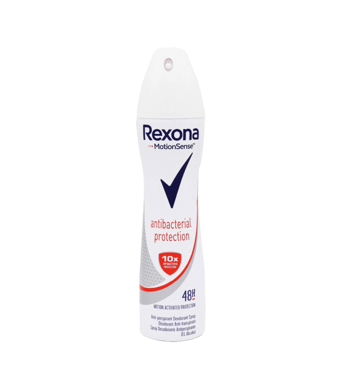 اسپری ضد تعریق زنانه رکسونا مدل آنتی باکتریال Rexona Antibacterial Protection حجم 200 میلی لیتر