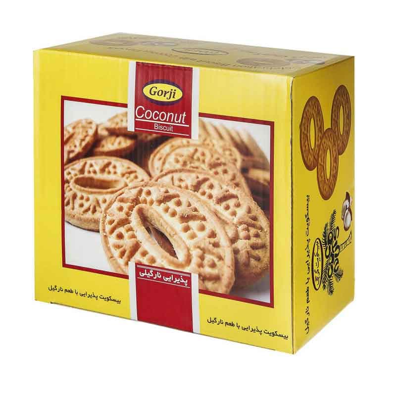 بیسکوییت پذیرایی نارگیلی گرجی وزن 900 گرم