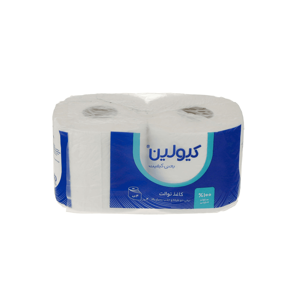 دستمال کاغذی توالت 4 لایه 2 رول کیولین