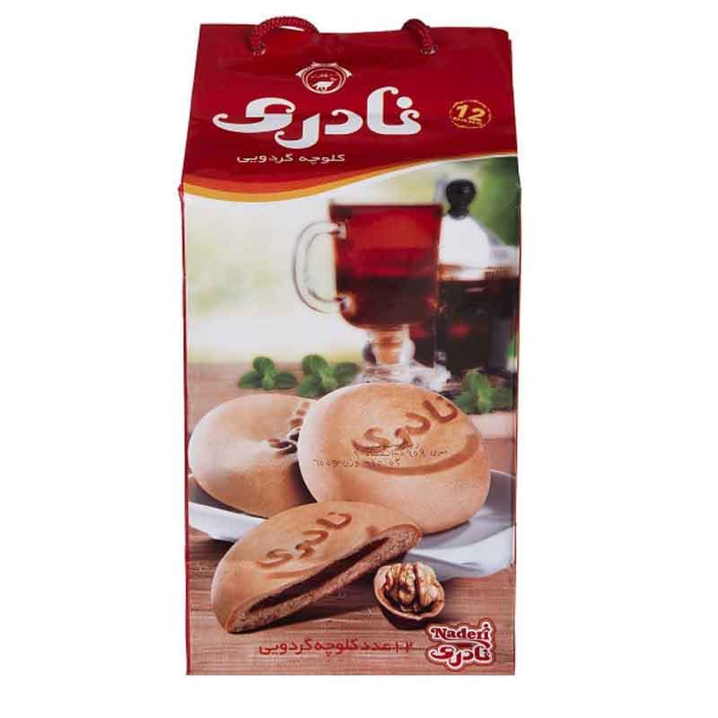 کلوچه پاکتی نادری بسته 12عددی وزن 600 گرم