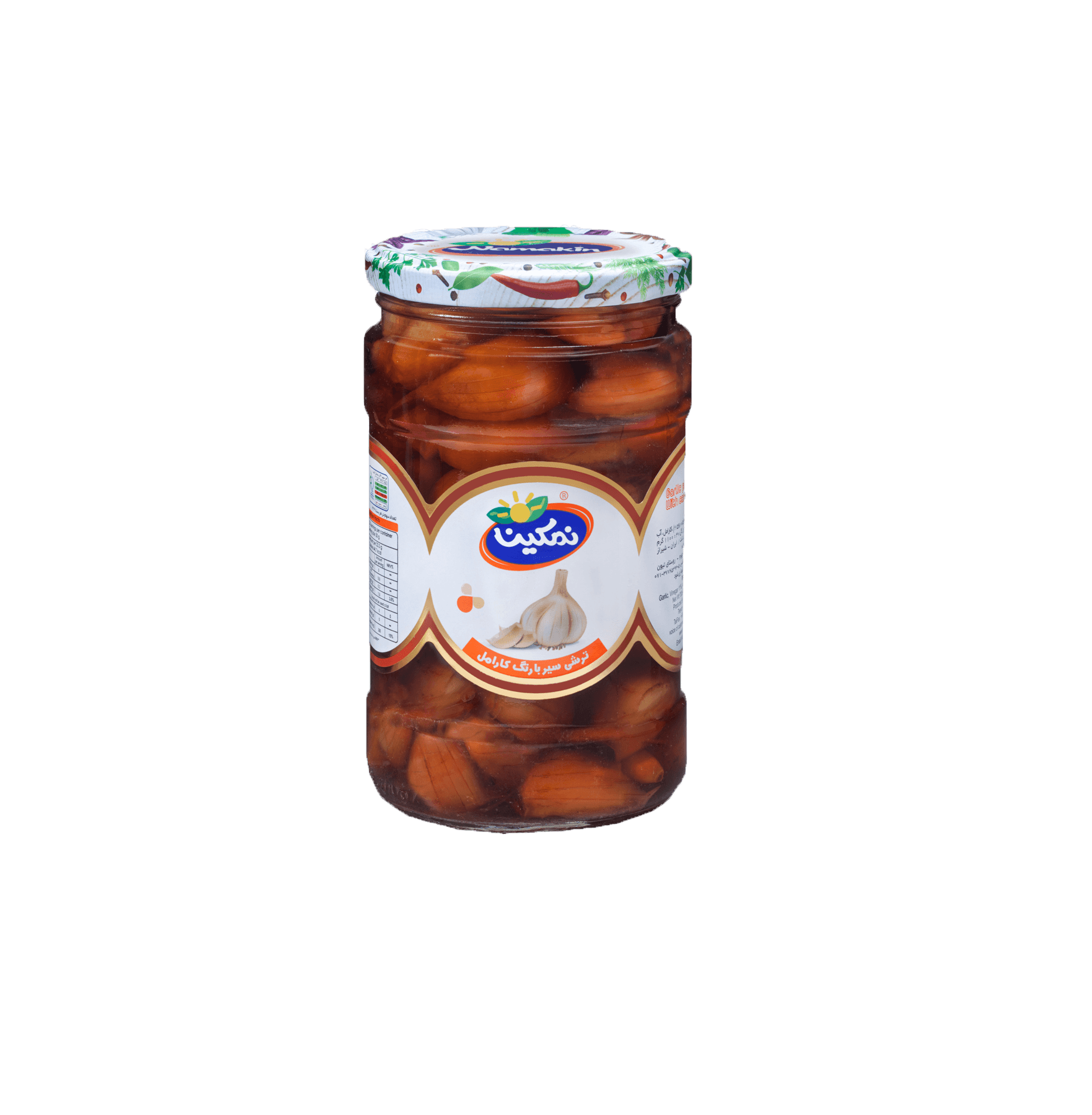 ترشی سیر کاراملی نمکین وزن  1000 گرم