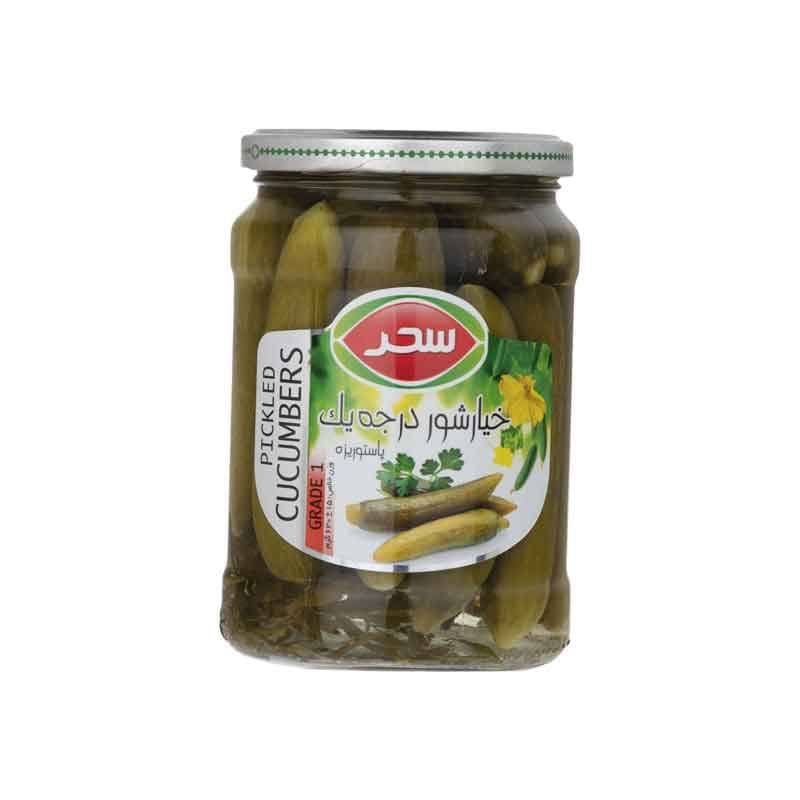 خیارشور درجه یک سحر وزن  630 گرم