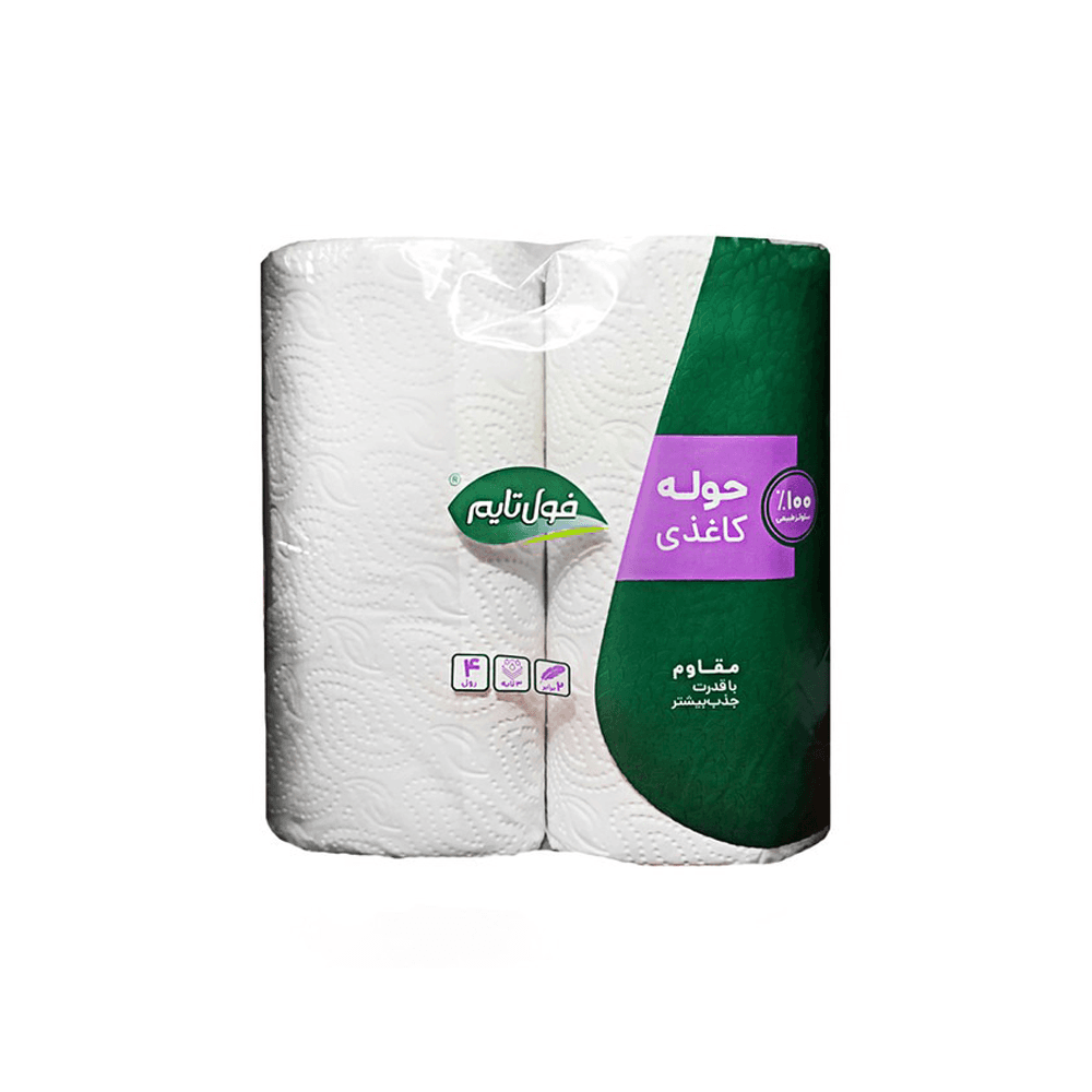 دستمال کاغذی حوله ای 3 لایه 2 رول فول تایم