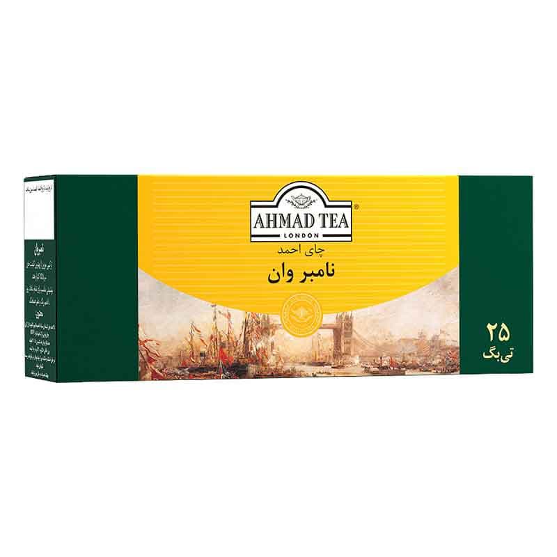 چای تی بگ احمد مدل نامبروان بسته 25 عددی