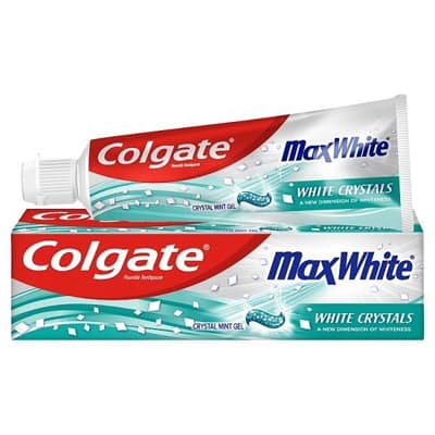 خمیر دندان سفید کننده کلگیت Colgate مدل max White حجم 100 میلی لیتر