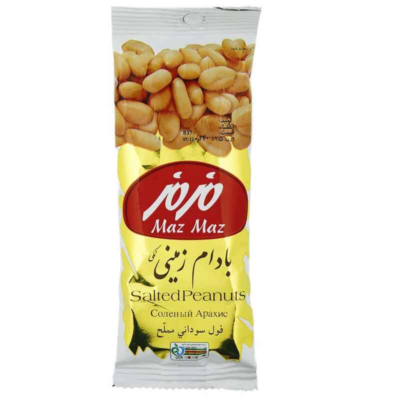 بادام زمینی طعم نمکی مزمز