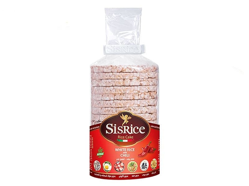 کیک برنجی سیس رایس با طعم فلفل چیلی وزن 120 گرم