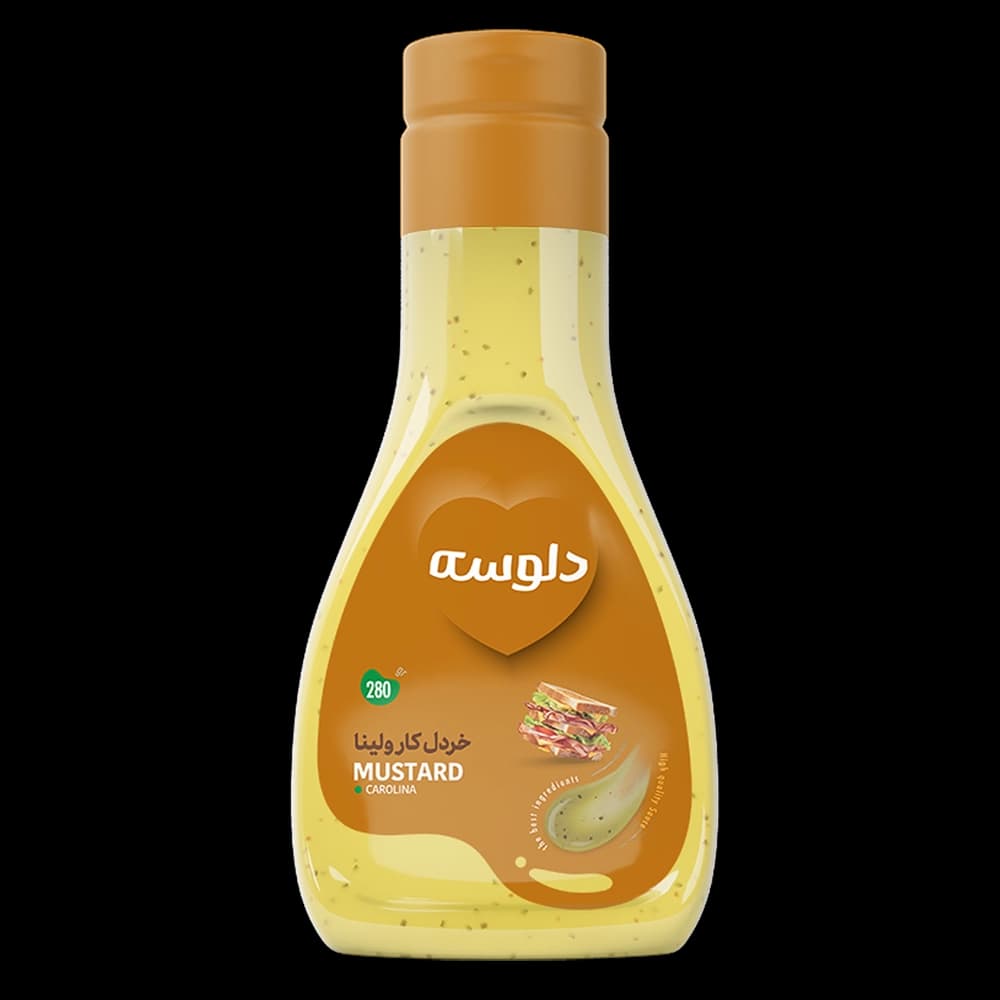 سس خردل كارولينا 280 گرم دلوسه