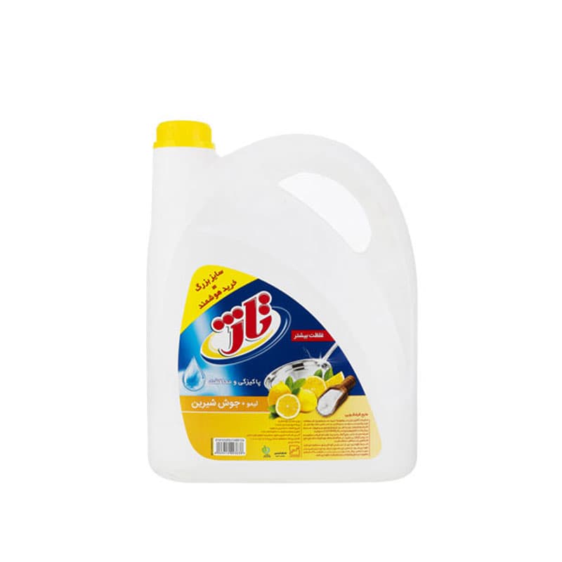 مایع ظرفشویی تاژ حاوی جوش شیرین وزن 3750 گرم