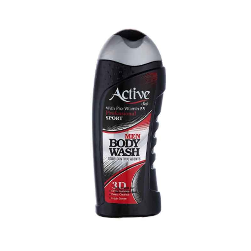 شامپو بدن اکتیو مدل Sport Black مخصوص آقایان حجم 400 میلی لیتر