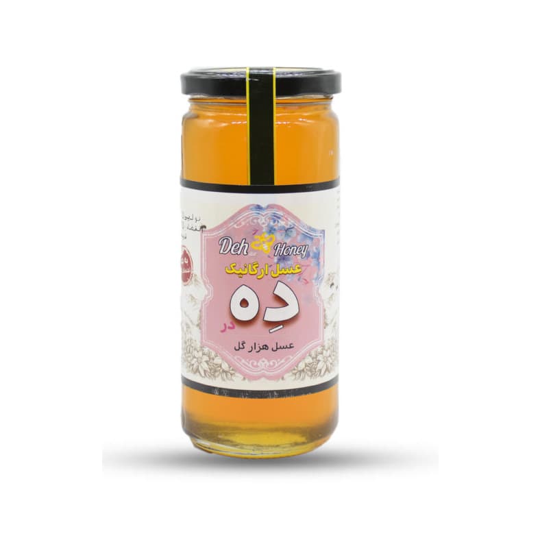 عسل ارگانیک هزارگل ده در وزن 650 گرم