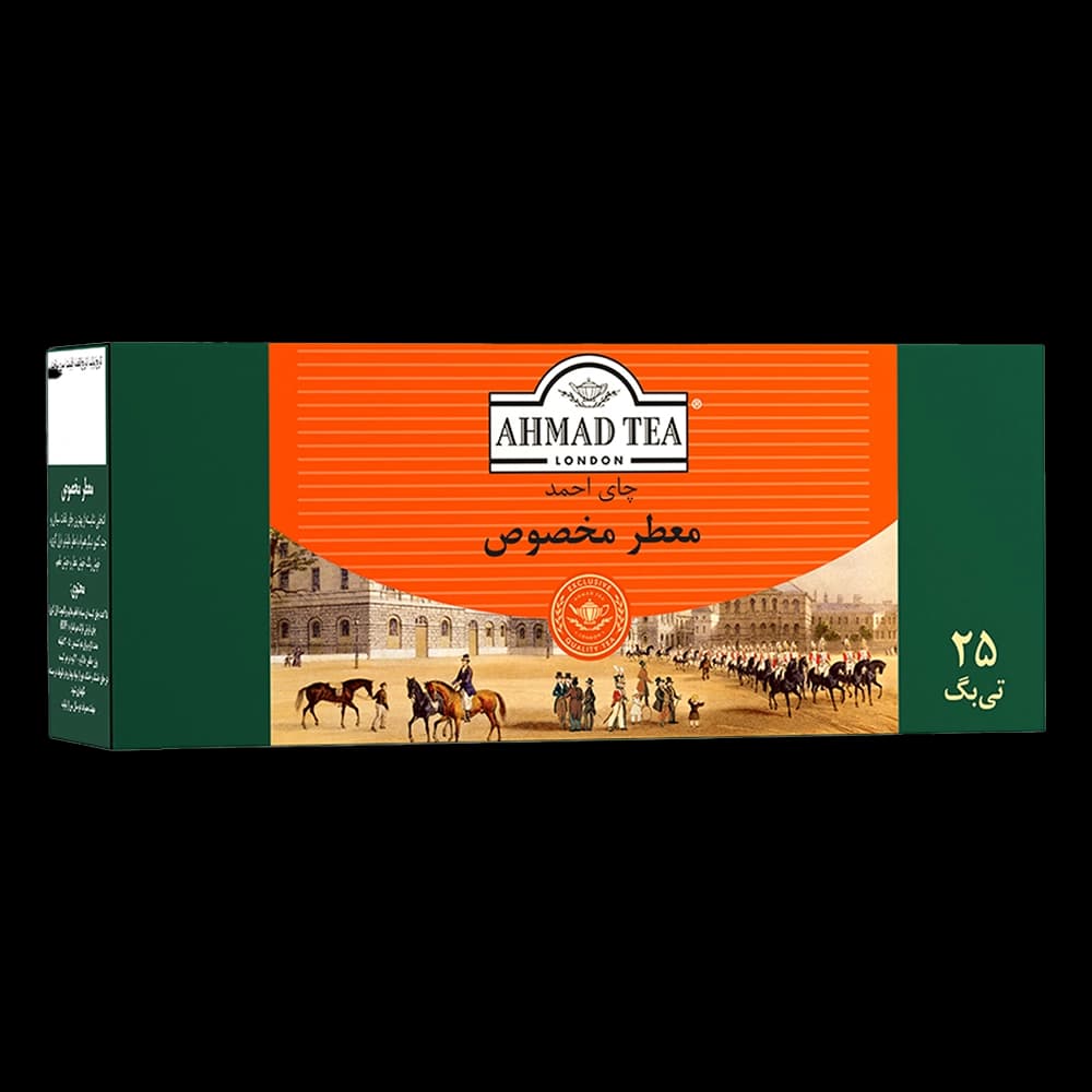 چای سیاه معطر مخصوص کیسه ای 25 عددی احمد