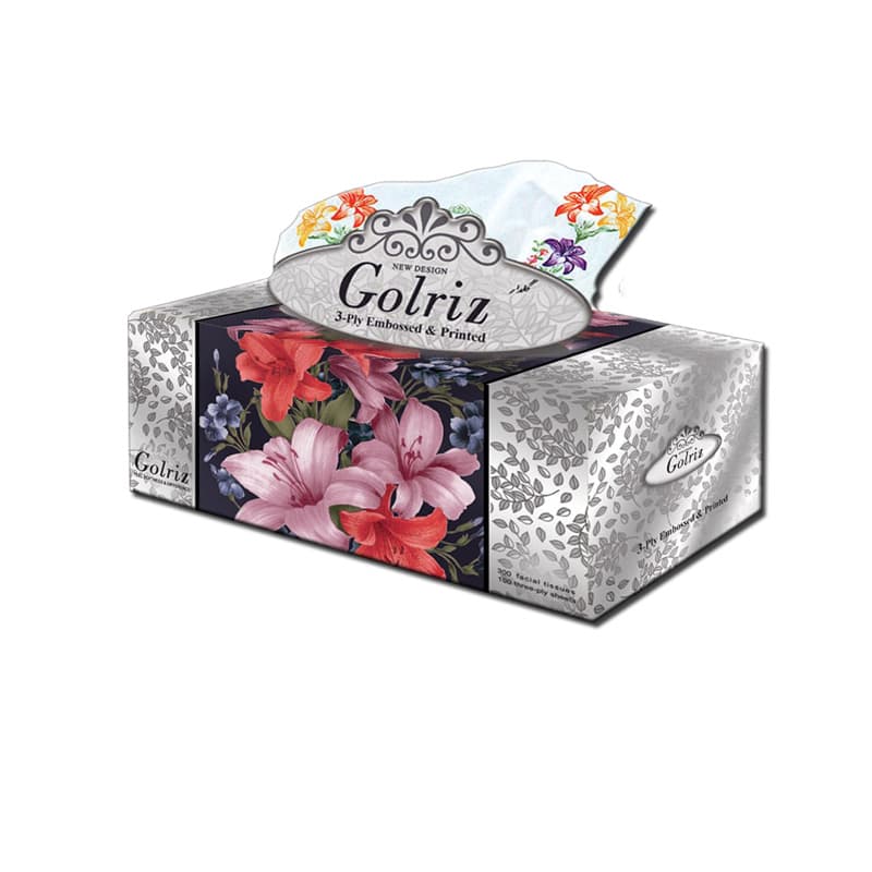 دستمال گلریز طرح نقره ای 300 برگ