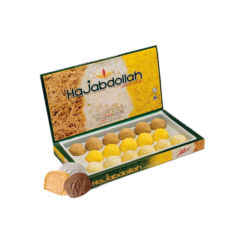 پشمک لقمه ای( میکس) 350 گ حاج عبدالله