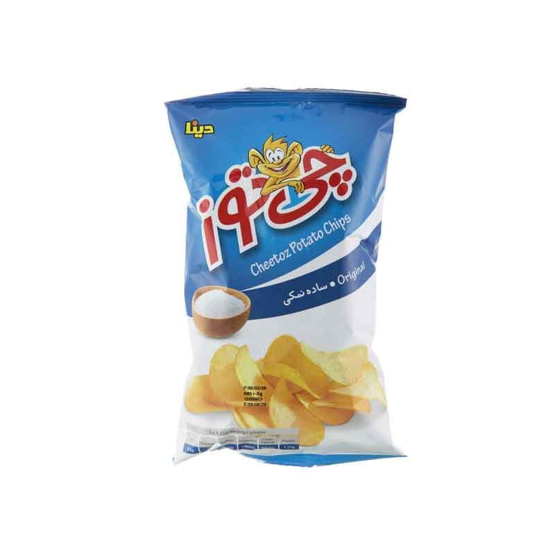چیپس ساده نمکی چی توز وزن 65 گرم