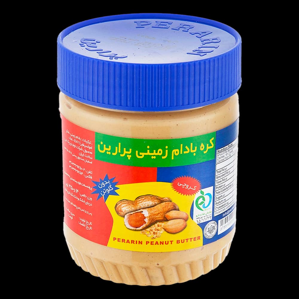 کره بادام زمینی بدون گلوتن کروچی 350 گرم پرارین