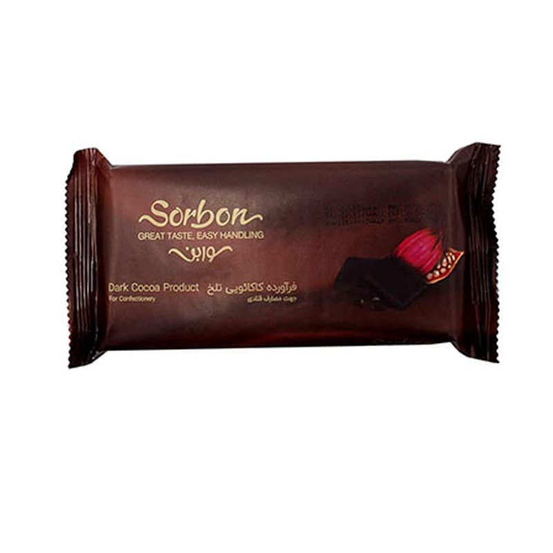 شکلات سوربن مدل اسلب تلخ وزن 250 گرم