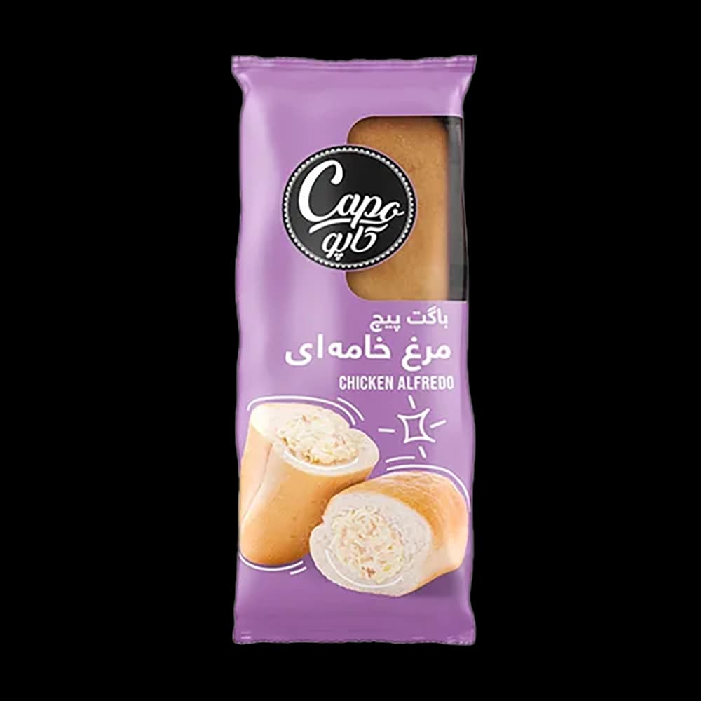 ساندويچ باگت پيچ مرغ خامه ای 250 گرم كاپو