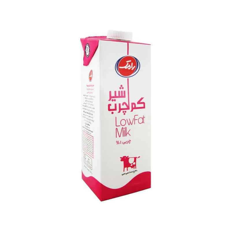 شیر استریل کم چرب رامک 1.5 درصد چربی حجم 1 لیتر