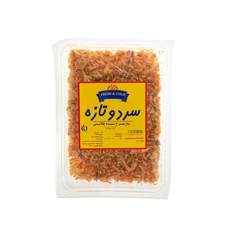 پیاز سرخ شده سرد و تازه وزن 200 گرم