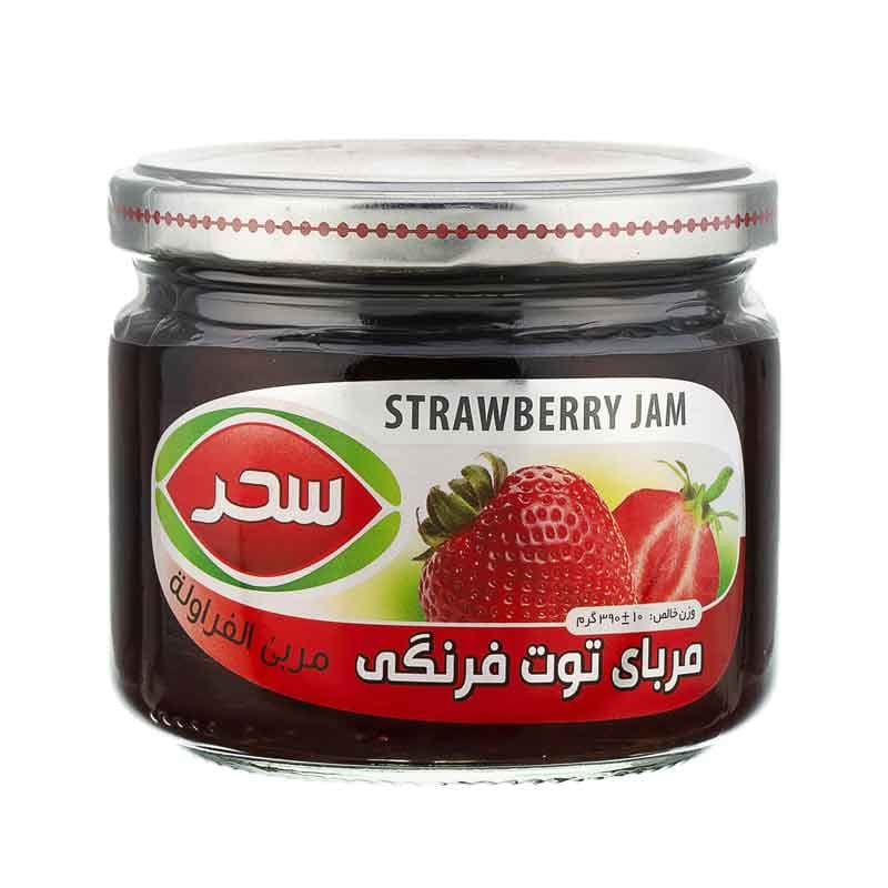 مربا توت فرنگی سحر وزن  390 گرم