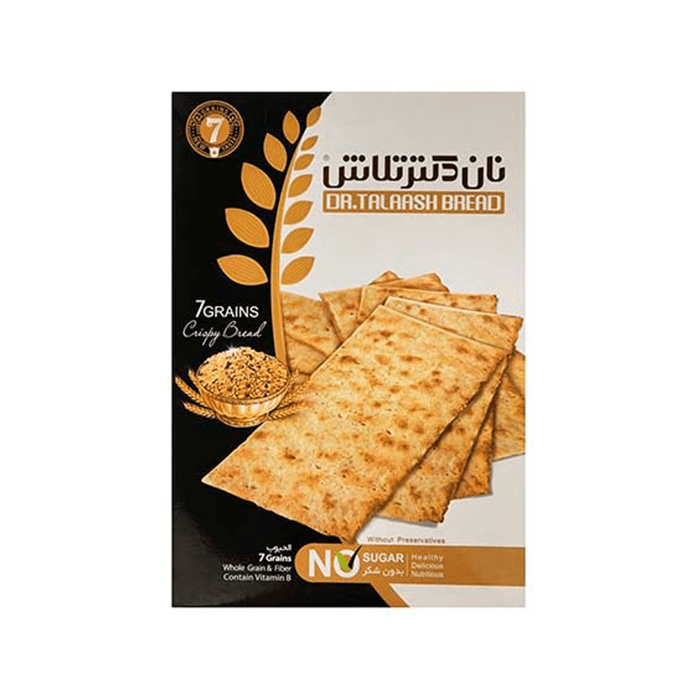 نان سوخاری هفت غله رژیمی 300 گرم تلاش