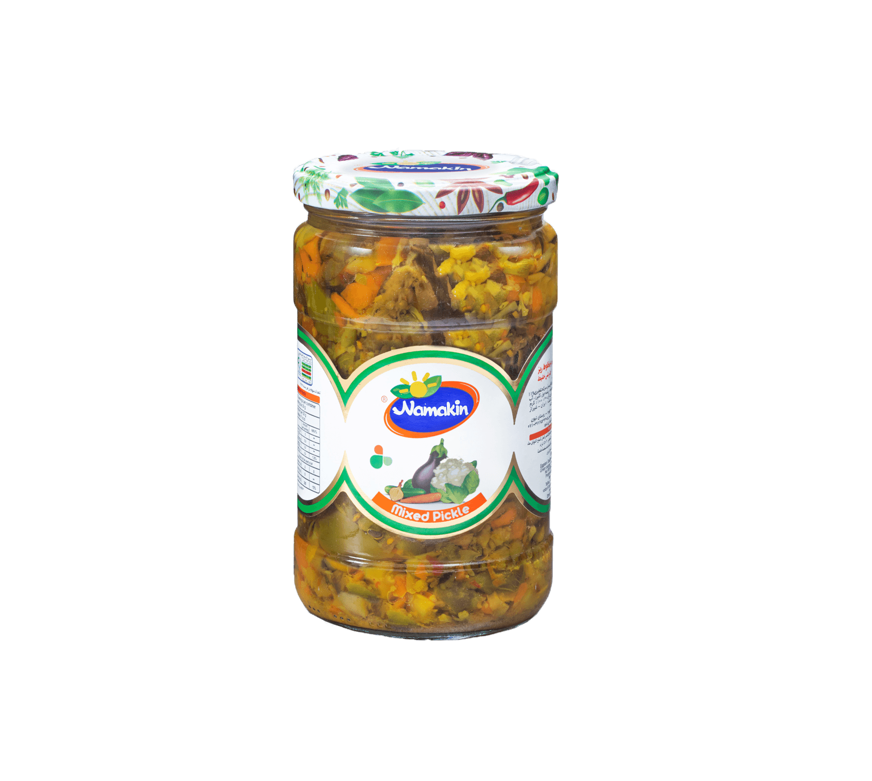 ترشی مخلوط ریز نمکین وزن 1000 گرم