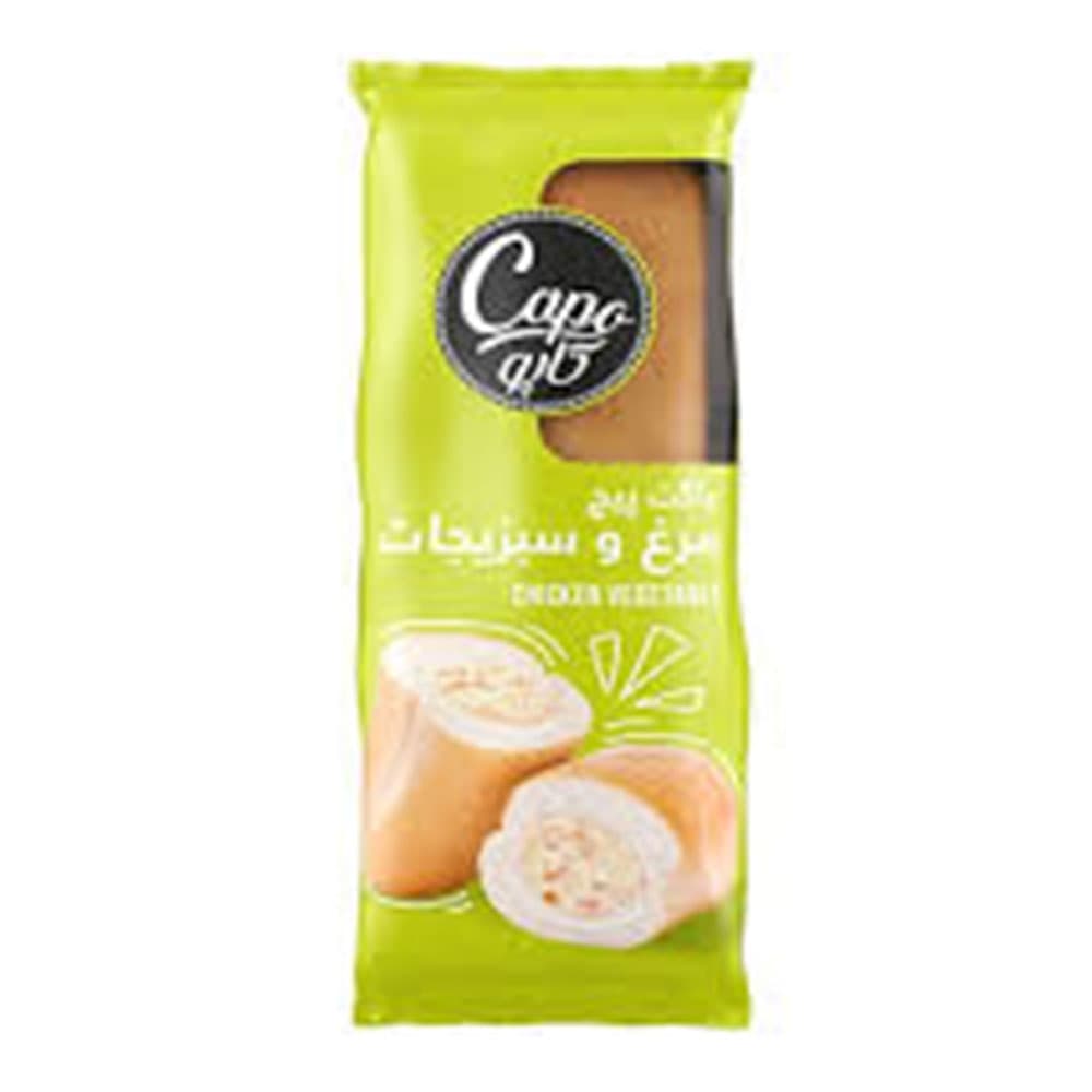 ساندويچ باگت پيچ مرغ و سبزيجات 250 گرم كاپو