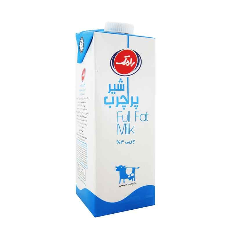 شیر استریل رامک پرچرب 3 درصد حجم 1 لیتر