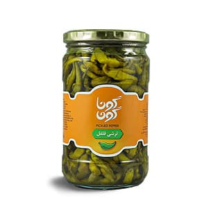 ترشی فلفل سوزنی گوناگون وزن 700 گرم
