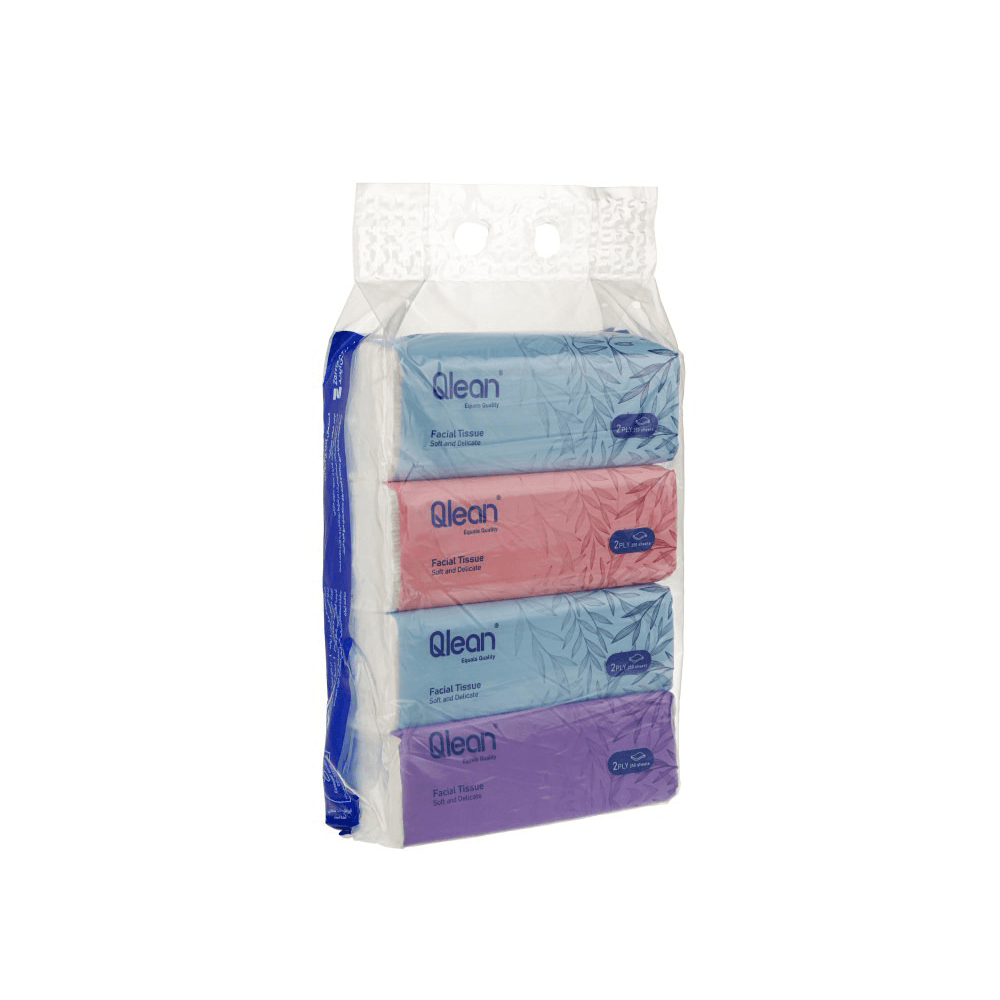 پک دستمال کاغذی اقتصادی 2 لایه 4 عددی 250 برگ کیولین