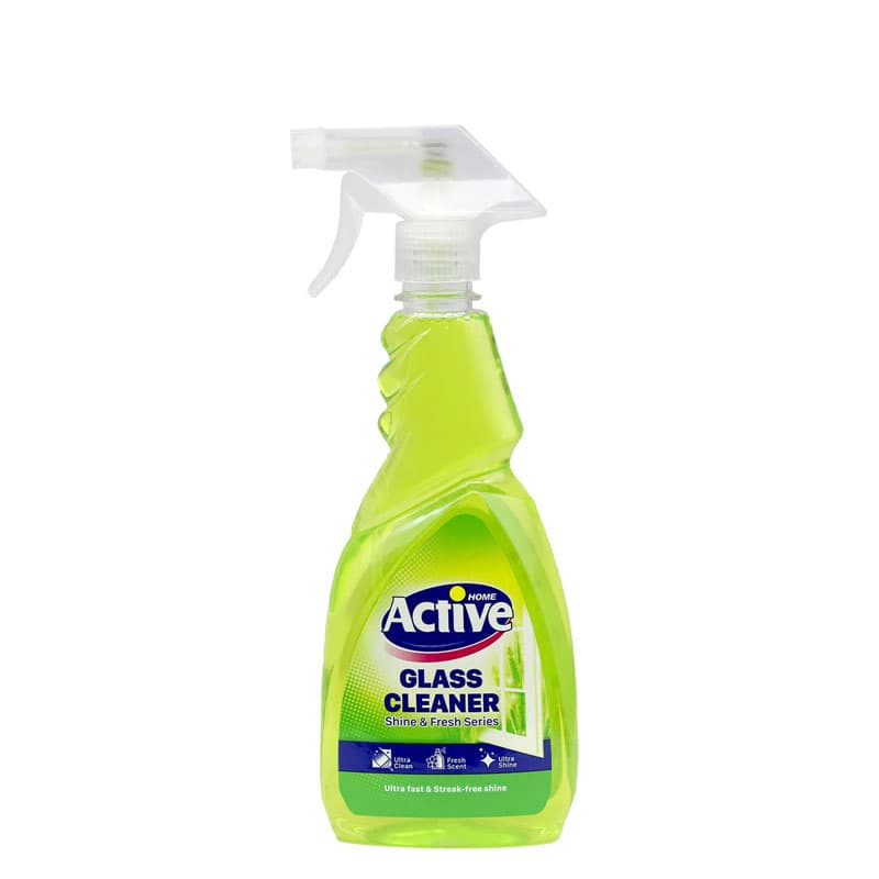 اسپری پاک کننده شیشه رنگ سبز 500 میل اکتیو