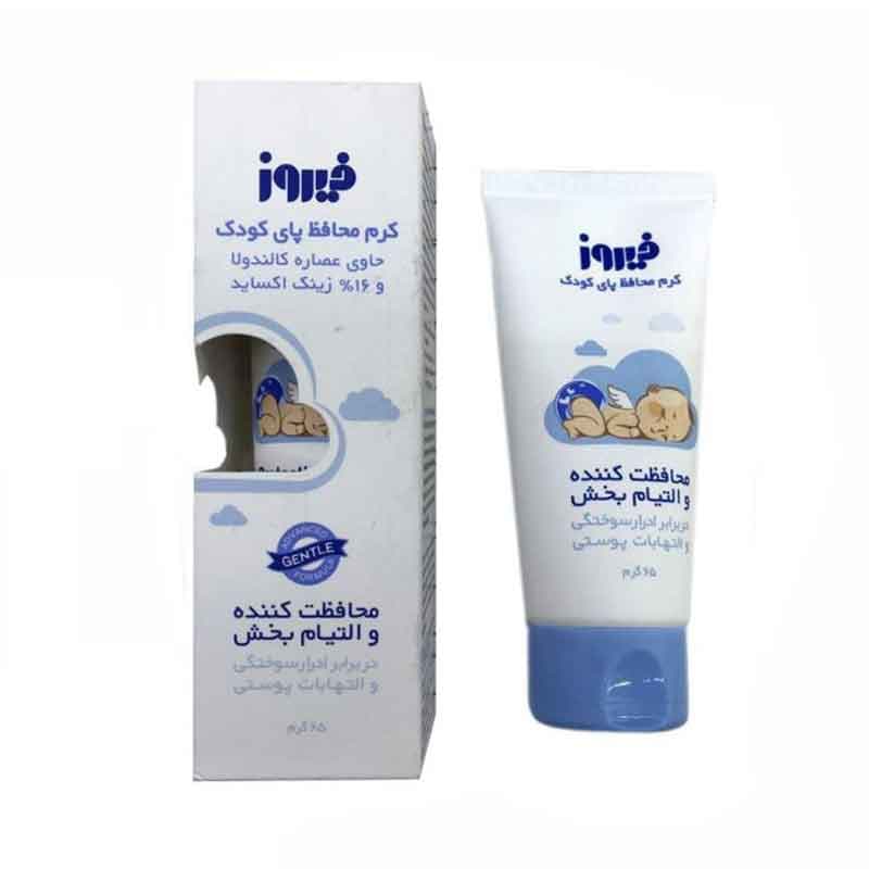 کرم محافظ پای کودک فیروز مدل Protective & Soothing وزن 65 گرم