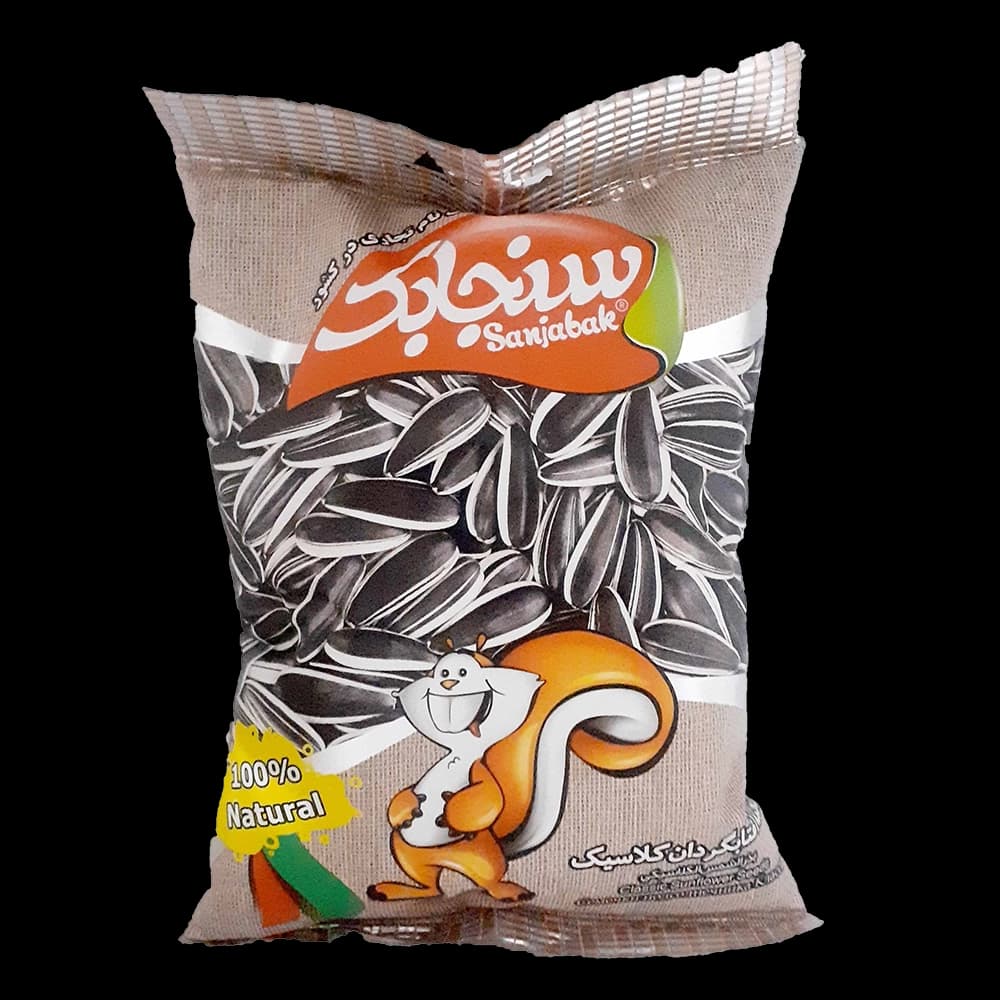 تخمه آفتابگردان کلاسیک 105گرم سنجابک