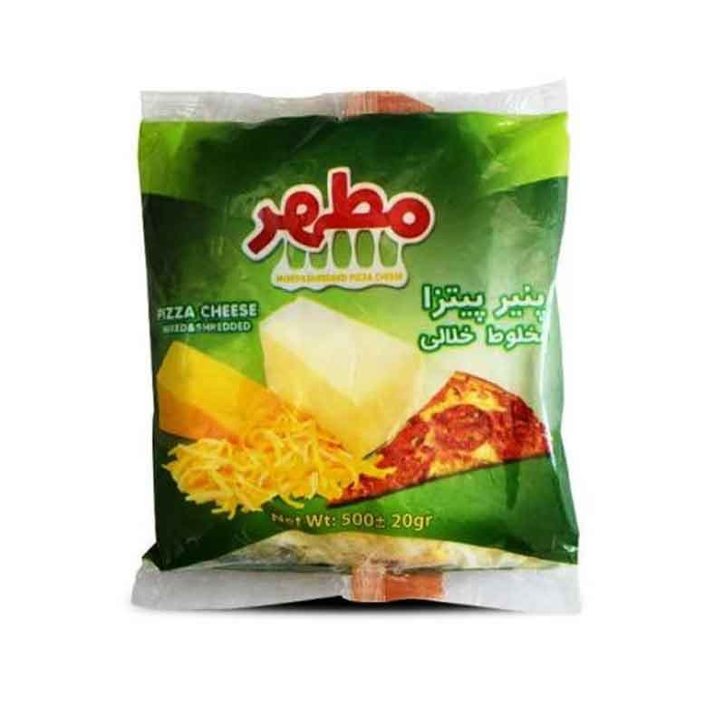 پنیر پیتزا مطهر مخلوط خلالی وزن 500 گرم