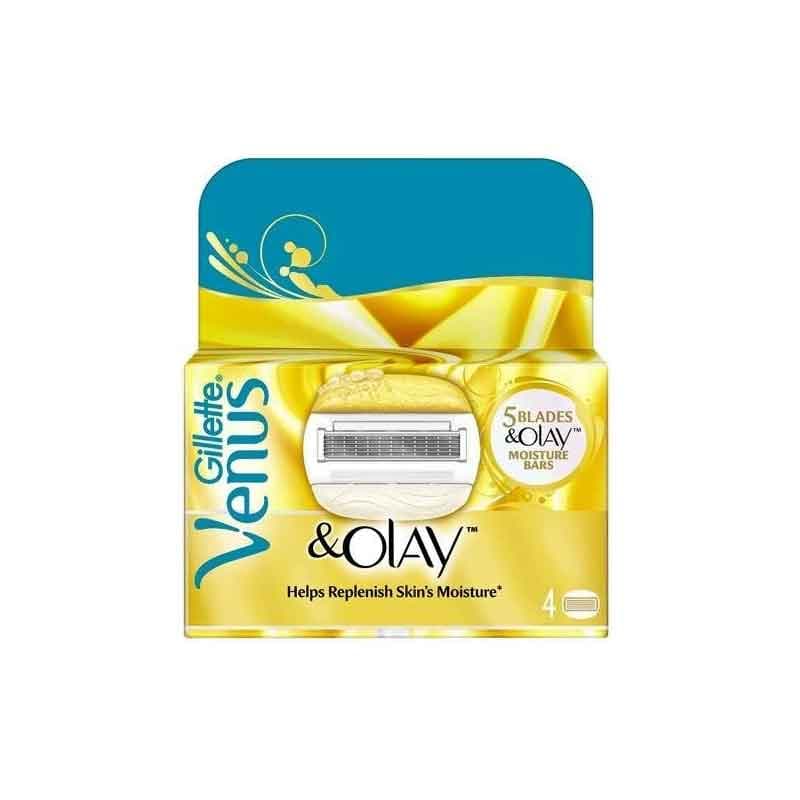 تیغ یدک خود تراش زنانه ژیلت ونوس مدل Plus Olay بسته 4 عددی