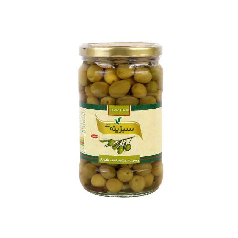 زیتون شور درجه یک سبزینه وزن 700 گرم