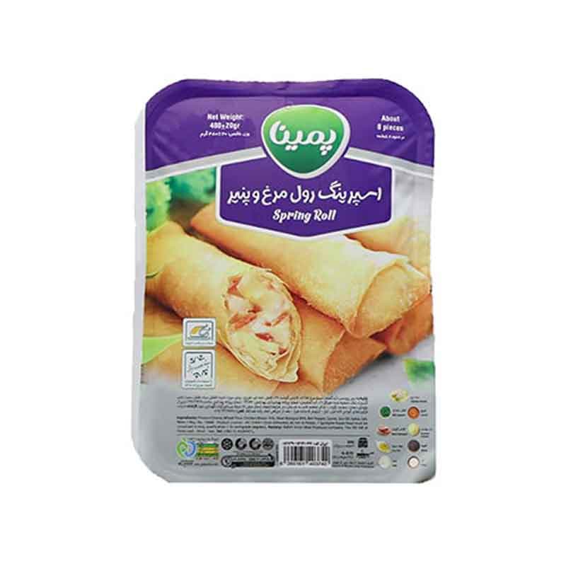 اسپرینگ رول مرغ و پنیر کاله بسته 8 عددی