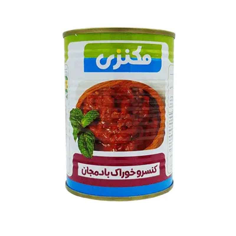 کنسرو خوراک بادمجان مکنزی وزن 380 گرم