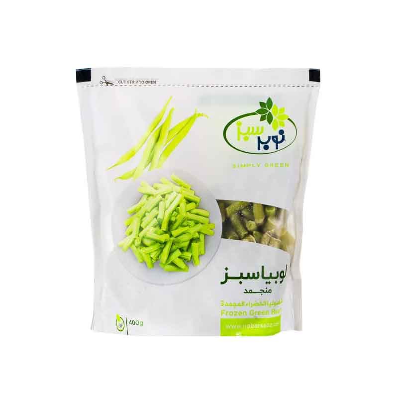 لوبیا سبز نوبر سبز وزن 400 گرم