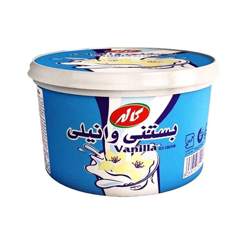 بستنی وانیلی کاله حجم  نیم لیتر