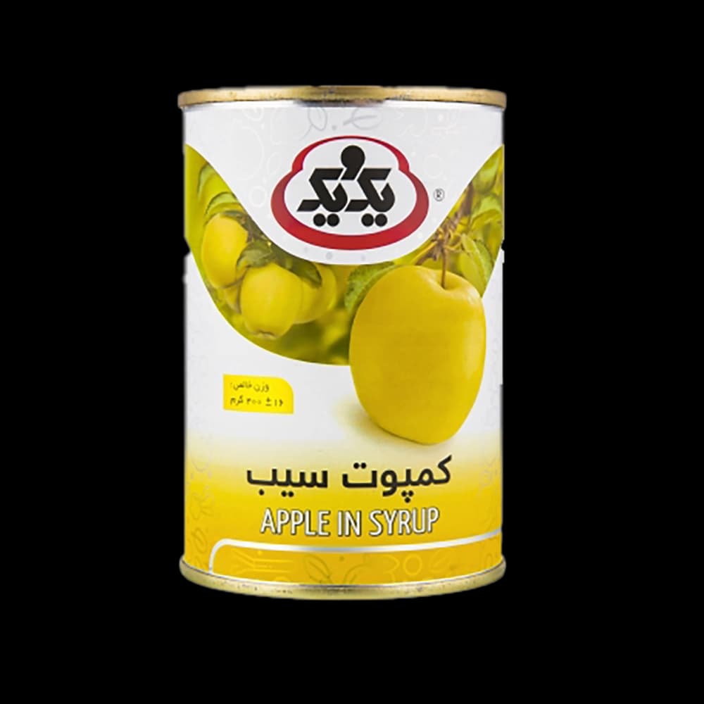 كمپوت سيب 400 گرم يک و يک
