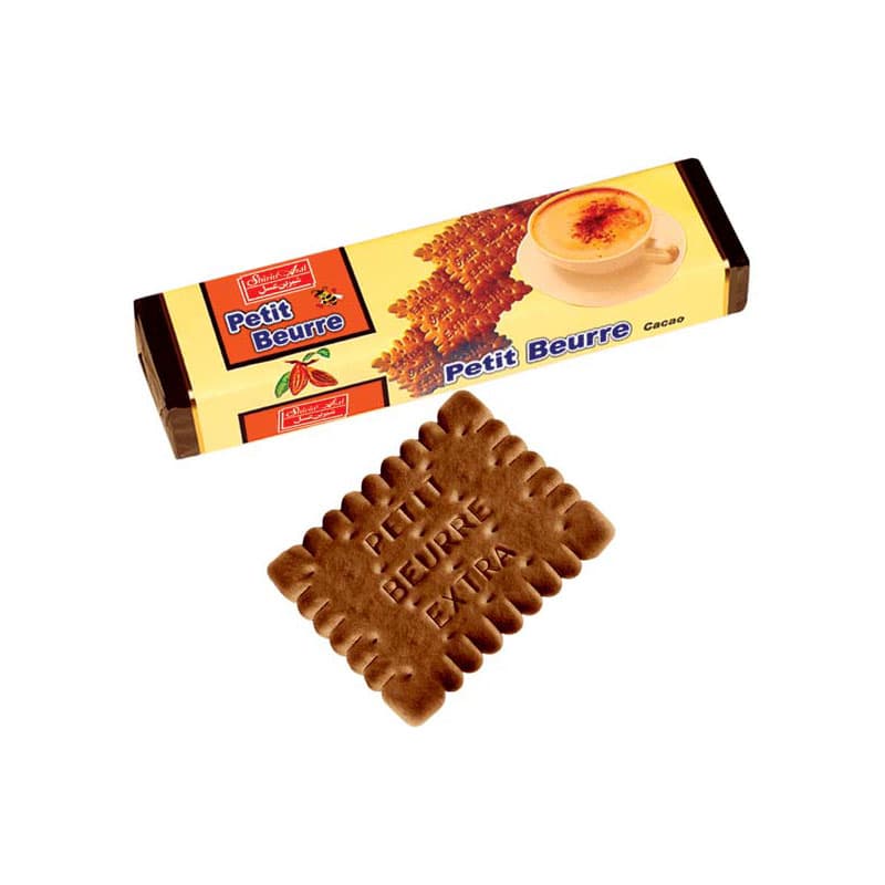 بیسکوییت پتی بور شیرین عسل طعم کاکایو وزن 125 گرم