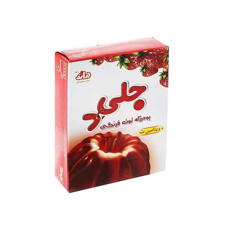 پودر ژله دراژه  طعم توت فرنگی وزن 100 گرم