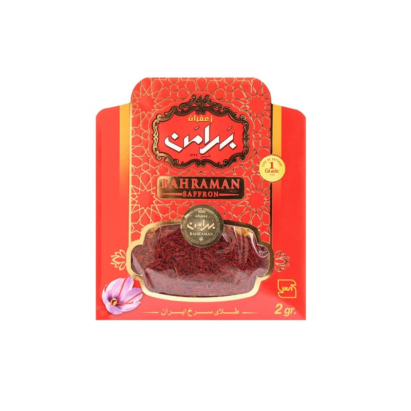 زعفران پاکتی 2 گرم بهرامن