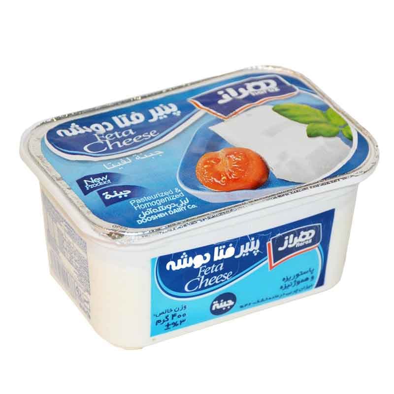 پنیر هراز مدل فتا دوشه وزن 400 گرم