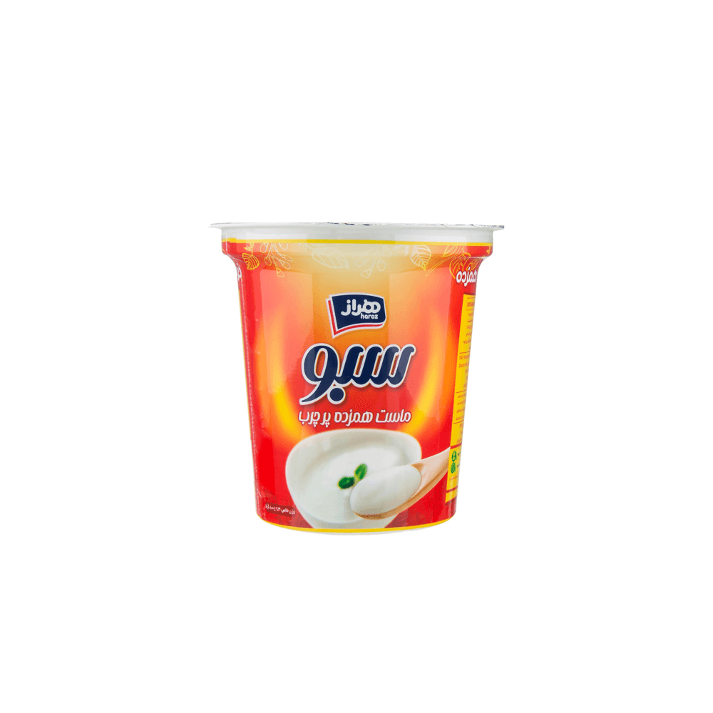 ماست سبو پرچرب همزده 800 گرمی هراز