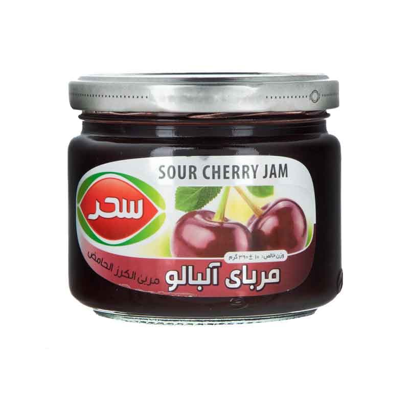 مربا آلبالو سحر وزن  390 گرم