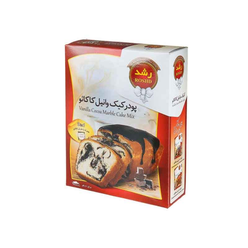 پودر کیک رشد طعم وانیل کاکایو وزن 500 گرم